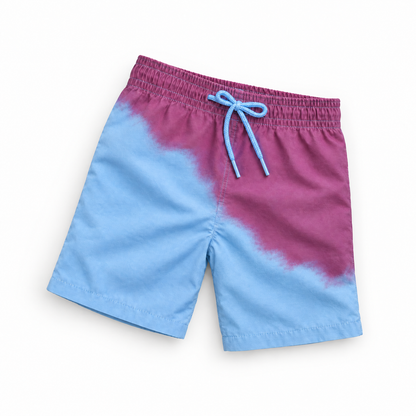 Shift kids colour-changing swim shorts, Purple to Blue