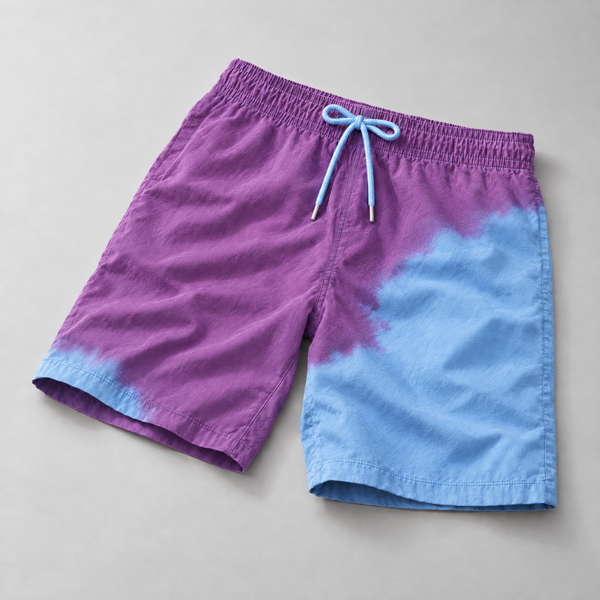 Shift men's colour-changing swim shorts, Purple to Blue